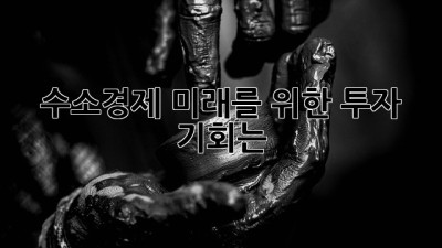 수소경제, 미래를 위한 투자 기회는?